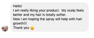 Facebook comment review about this moerie product