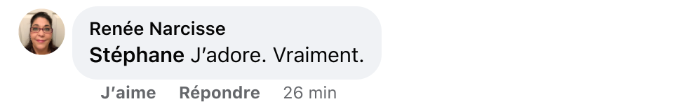 Facebook comment review about this moerie product