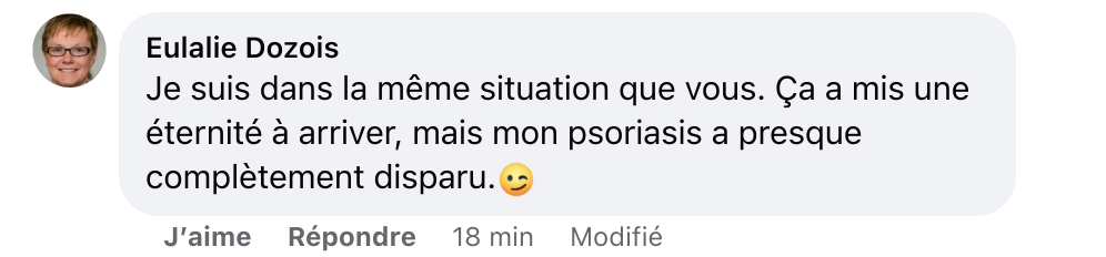Facebook comment review about this moerie product