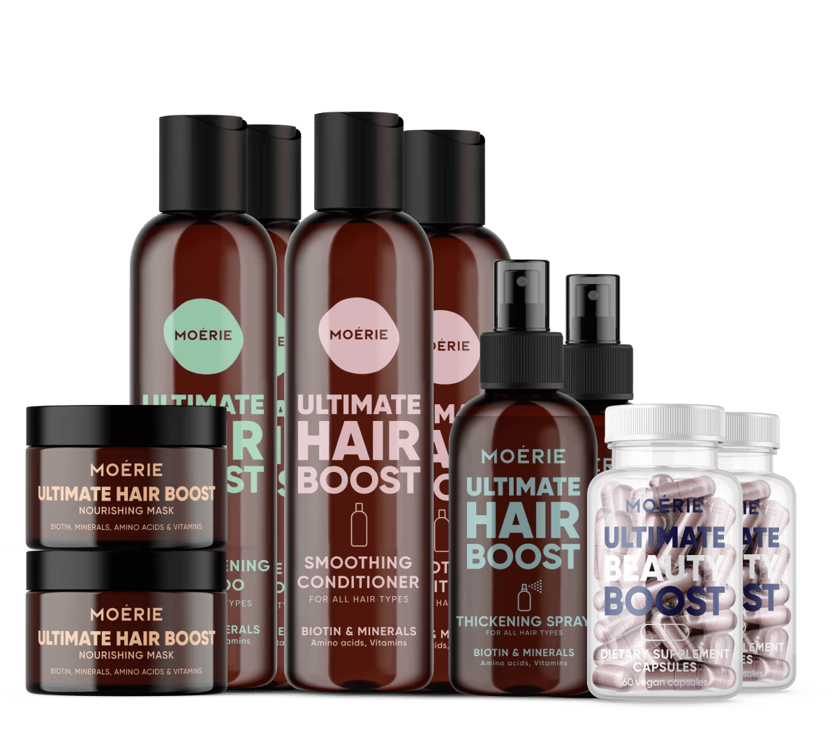 Complete Strengthening Hair Boost Set x2 | Moérie